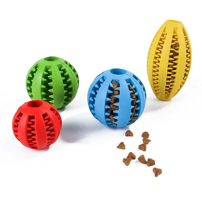 Safe Rubber Puppy Big Dog Chew Toy Clean Teeth Pet Leaky Ball Toys for Small Medium Dogs Bite Resistant Mascotas Accessories - Dogy