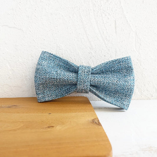 Light Blue Suit Linen Dog Bowtie Pet Collar Accessory Puppy Cat Pet Supplies Grooming Tools Dogs Dismountable Ornamental Bow Tie Dogy