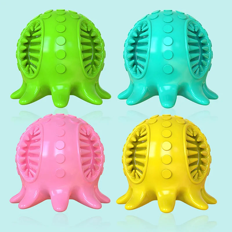 Safe TPR Octopus Puppy Dog Chew Toys for Small Medium Dogs Squeaky Pet Spilled Toy Clean Teeth Beagle Pug Mascotas Accessories - Dogy