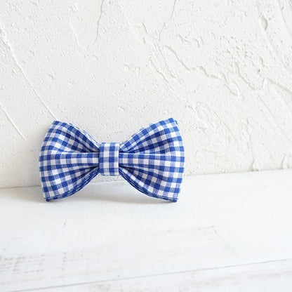 Blue White Plaid Dog Bowtie Pets Collar Accessory Puppy Cat Pet Supplies Grooming Tools Dogs Dismountable Ornamental Bow Ties Dogy