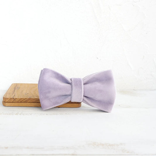 Pink Purple Velour Dog Bowtie, Pet Collar Accessory, Puppy, Cat, Pet Supplies, Grooming Tools, Dismountable, Ornamental Bow Ties Dogy