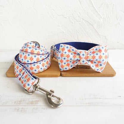 Geometric Dog Bowtie Pet Collar Accessory Puppy Cat Pet Supplies Grooming Tools Dogs Dismountable Ornamental Bow Tie Dogy