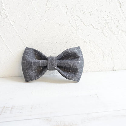 Grey Plaid Dog Bowtie Pets Collar Accessory Puppy Cat Pet Supplies Grooming Tools Dogs Dismountable Ornamental Bow Ties Dogy