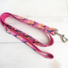 Personalized Pet Collar Customized Nameplate ID Tag Adjustable Pink Scrawl Cat Dog Collars Lead Leash Dogy