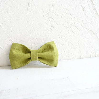 Light Green Velvet Dog Bowtie Pets Collar Accessory Puppy Cat Pet Supplies Grooming Tools Dogs Dismountable Ornamental Bow Ties Dogy