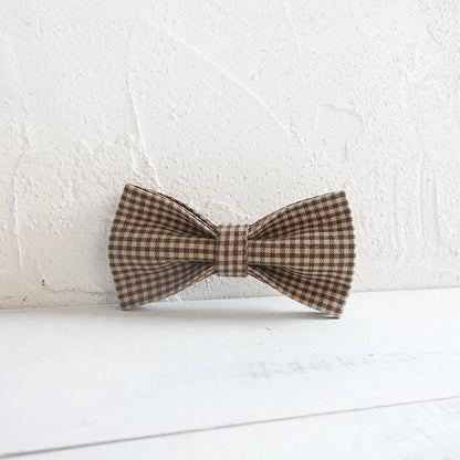 Coffee Plaid Cartoon Dog Bowtie Pet Collar Accessory Puppy Cat Pet Supplies Grooming Tools Dogs Dismountable Ornamental Bow Tie Dogy