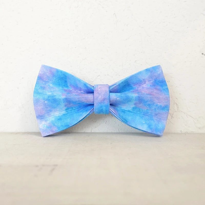 Space Galaxy Dog Bowtie Collar Accessory Puppy Cat Pet Supplies Grooming Tools Dogs Dismountable Ornamental Bow Tie Dogy