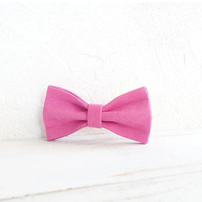 Pink Velvet Dog Bowtie Pets Collar Accessory Puppy Cat Pet Supplies Grooming Tools Dogs Dismountable Ornamental Bow Ties Dogy