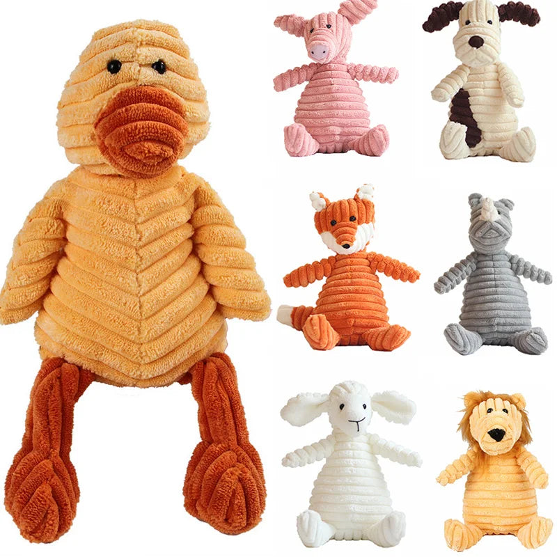 Corduroy Squeaky Dog Chew Toys for Small Medium Dogs Bite Resistant Puppy Toy Squeaker Dog Toys Pets Products Mascotas Supplies Dogy