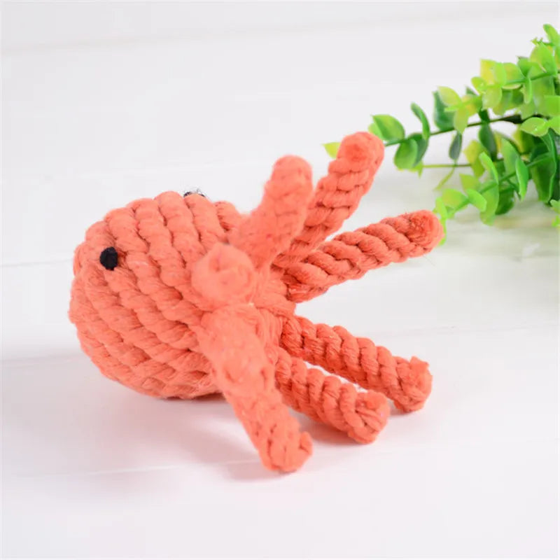 Cute Octopus Pulpo Pet Rope Toys Safety Puppy Dog Chew Toy for Small Dogs Chiahuahua Terrier perros accesorios zabawki dla psa Dogy