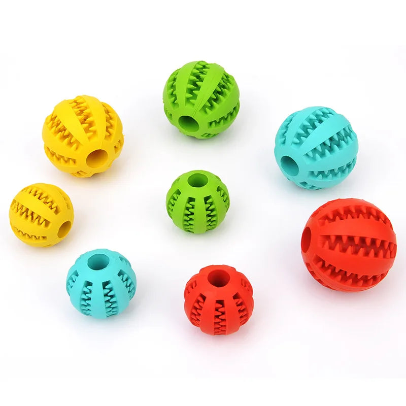 Safe Rubber Puppy Big Dog Chew Toy Clean Teeth Pet Leaky Ball Toys for Small Medium Dogs Bite Resistant Mascotas Accessories - Dogy