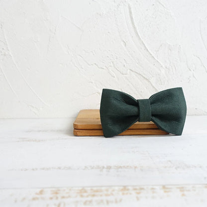 Dark Green Velvet Dog Bowtie Pets Collar Accessory Puppy Cat Pet Supplies Grooming Tools Dogs Dismountable Ornamental Bow Ties Dogy