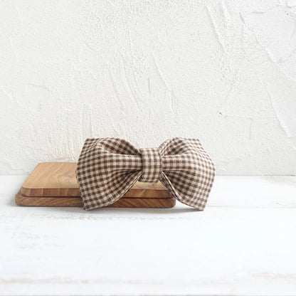 Coffee Plaid Cartoon Dog Bowtie Pet Collar Accessory Puppy Cat Pet Supplies Grooming Tools Dogs Dismountable Ornamental Bow Tie Dogy