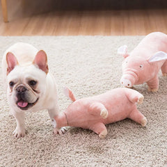 Cute Plush Pig French Bulldog Chew Toys for Dogs Bite-resistant Pet Dog Toy Venting Doll Sleeping with Animals Mascotas Supplies Dogy