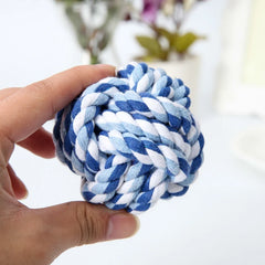 Random Color Puppy Dog Rope Knot Ball Toy Bite Resistant Pet Chew Toys For Small Medium Dogs Pets Supplies honden speelgoed - Dogy