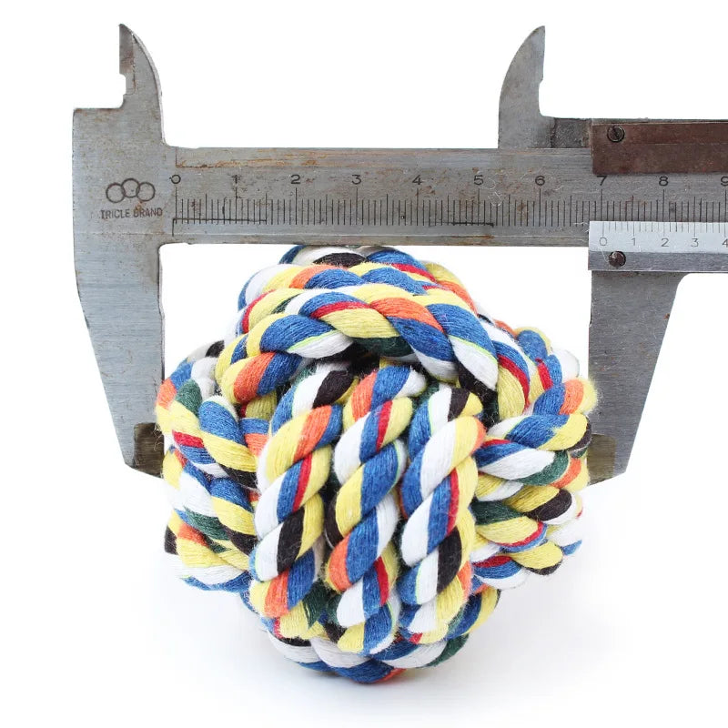 Random Color Puppy Dog Rope Knot Ball Toy Bite Resistant Pet Chew Toys For Small Medium Dogs Pets Supplies honden speelgoed - Dogy