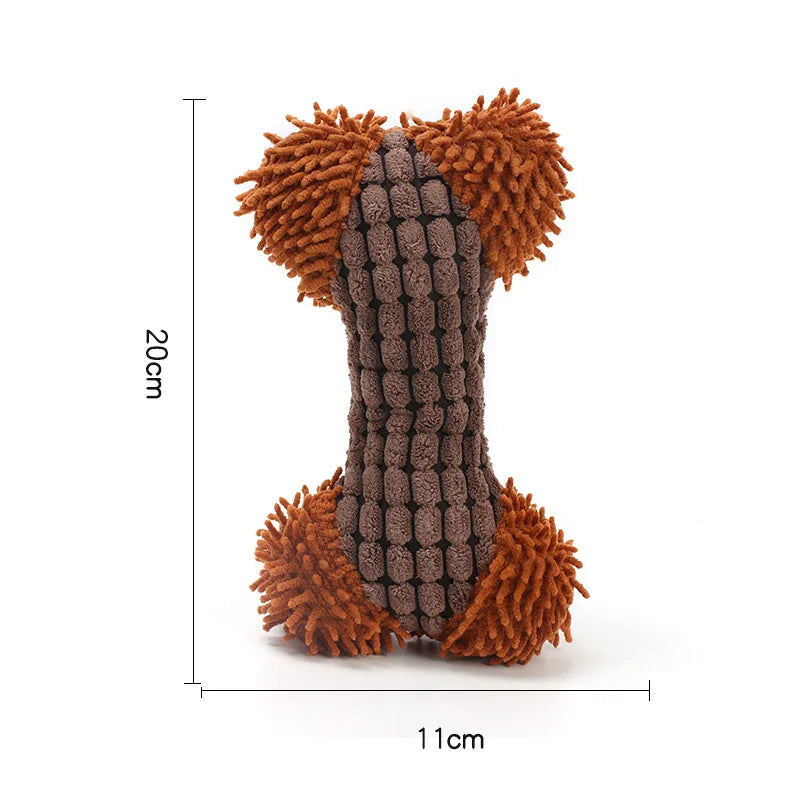 Bone Shape Pet Dog Chew Toys for Small Dogs Bite-resistant Puppy Cat Squeaky Squeaker Toy Pet Accessories for Mascotas Supplies - Dogy