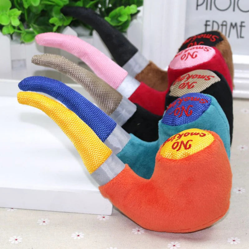 Plush Pipe Slippers Dog Chew Toy Squeaky Pet Toys for Small Dogs French Bulldog Yorkshire Puppy mascotas Supplies Cleaning Teeth - Dogy