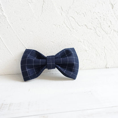 Blue Grid Dog Bowtie Pets Collar Accessory Puppy Cat Pet Supplies Grooming Tools Dogs Dismountable Ornamental Bow Ties Dogy