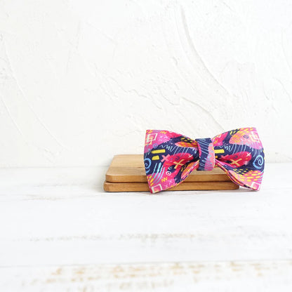 Graffiti Dog Bowtie Pet Collar Accessory Puppy Cat Pet Supplies Grooming Tools Dogs Dismountable Ornamental Bow Ties Dogy