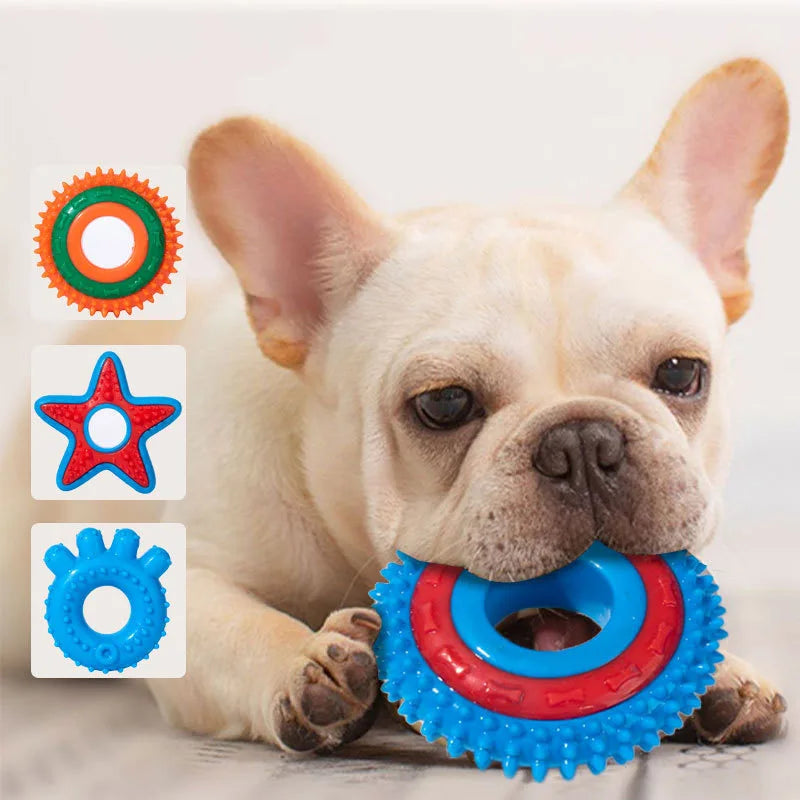 Teething Puppy Dog Chew Toy for Small Dogs Safety Rubber Pet Toys Chihuahua Cat Playing Ball Accessories suministros para perros Dogy