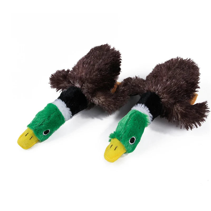 Plush Duck Shape Dog Chew Toys for Small Medium Dogs Bite Resistant Squeaker Puppy Dog Toy Cleaning Teeth Labrador Pet Products - Dogy