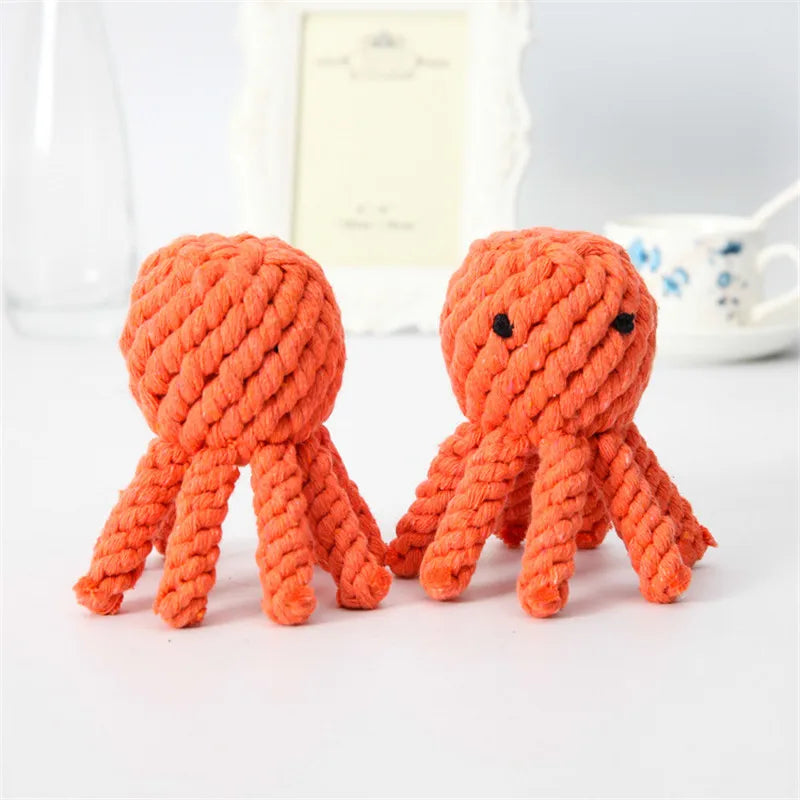 Cute Octopus Pulpo Pet Rope Toys Safety Puppy Dog Chew Toy for Small Dogs Chiahuahua Terrier perros accesorios zabawki dla psa Dogy