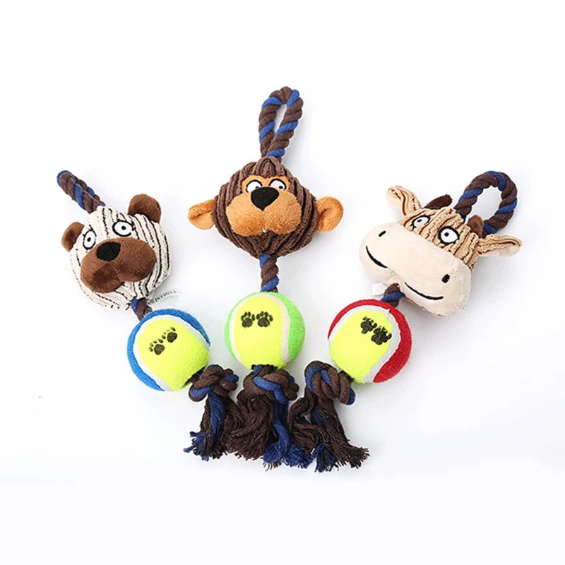 Bite Resistant Pet Dog Tennis Ball Toys for Small Medium Dogs Cleaning Teeth Puppy Chew Toy mascotas Accessories zabawka dla psa - Dogy