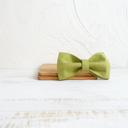 Light Green Velvet Dog Bowtie Pets Collar Accessory Puppy Cat Pet Supplies Grooming Tools Dogs Dismountable Ornamental Bow Ties Dogy