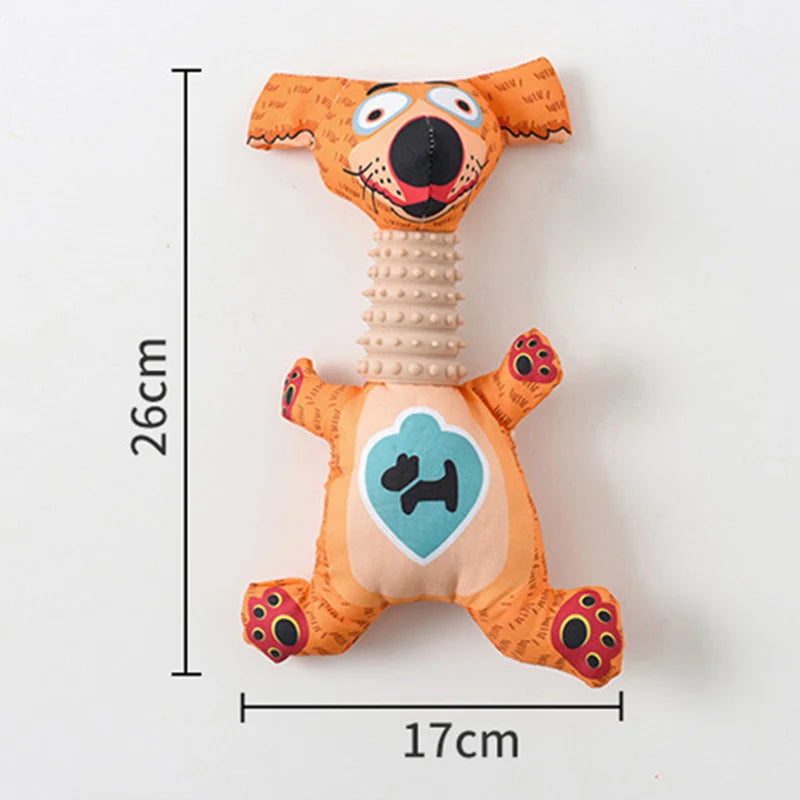 Cute Animals Stuffed Pet Dog Chew Toys for Small Medium Dogs Squeak Puppy Cat Toy Chihuahua Bichon Corgi mascotas Accessories - Dogy