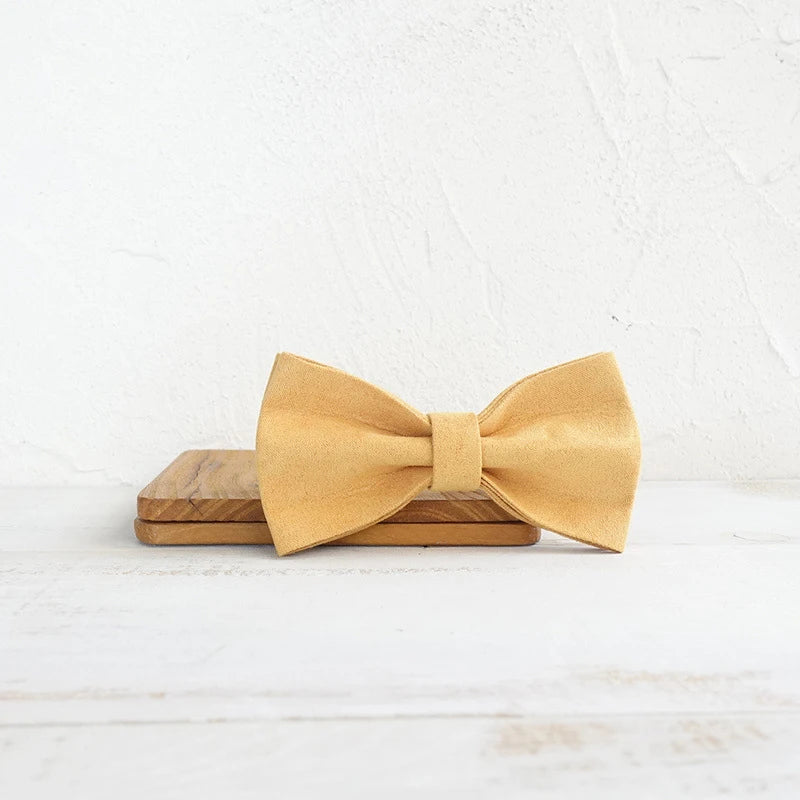 Yellow Velvet Dog Bowtie Pet Collar Accessory Puppy Cat Pet Supplies Grooming Tools Dogs Dismountable Ornamental Bow Tie Dogy