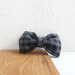 Black Grey Plaid Dog Bowtie Pet Collar Accessory Puppy Cat Pet Supplies Grooming Tools Dogs Dismountable Ornamental Bow Tie Dogy