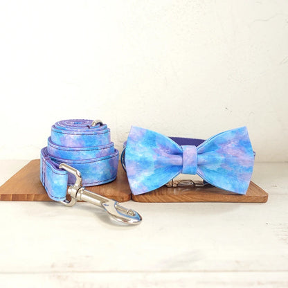 Space Galaxy Dog Bowtie Collar Accessory Puppy Cat Pet Supplies Grooming Tools Dogs Dismountable Ornamental Bow Tie Dogy