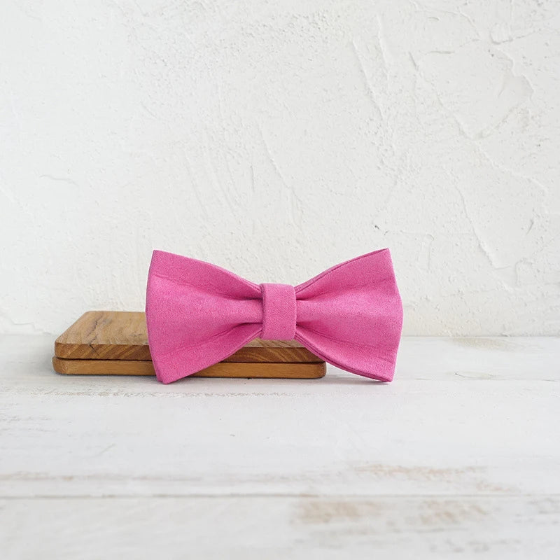 Pink Velvet Dog Bowtie Pets Collar Accessory Puppy Cat Pet Supplies Grooming Tools Dogs Dismountable Ornamental Bow Ties Dogy