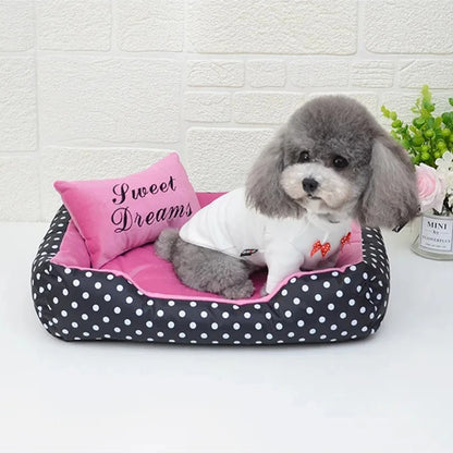 Dog Sofa Plush Bed for Winter Pet Fluffy Warm Puppy Accessories Mat Pets Dogs Beds Small Bedding Baskets Supplies Cushion - Dogy