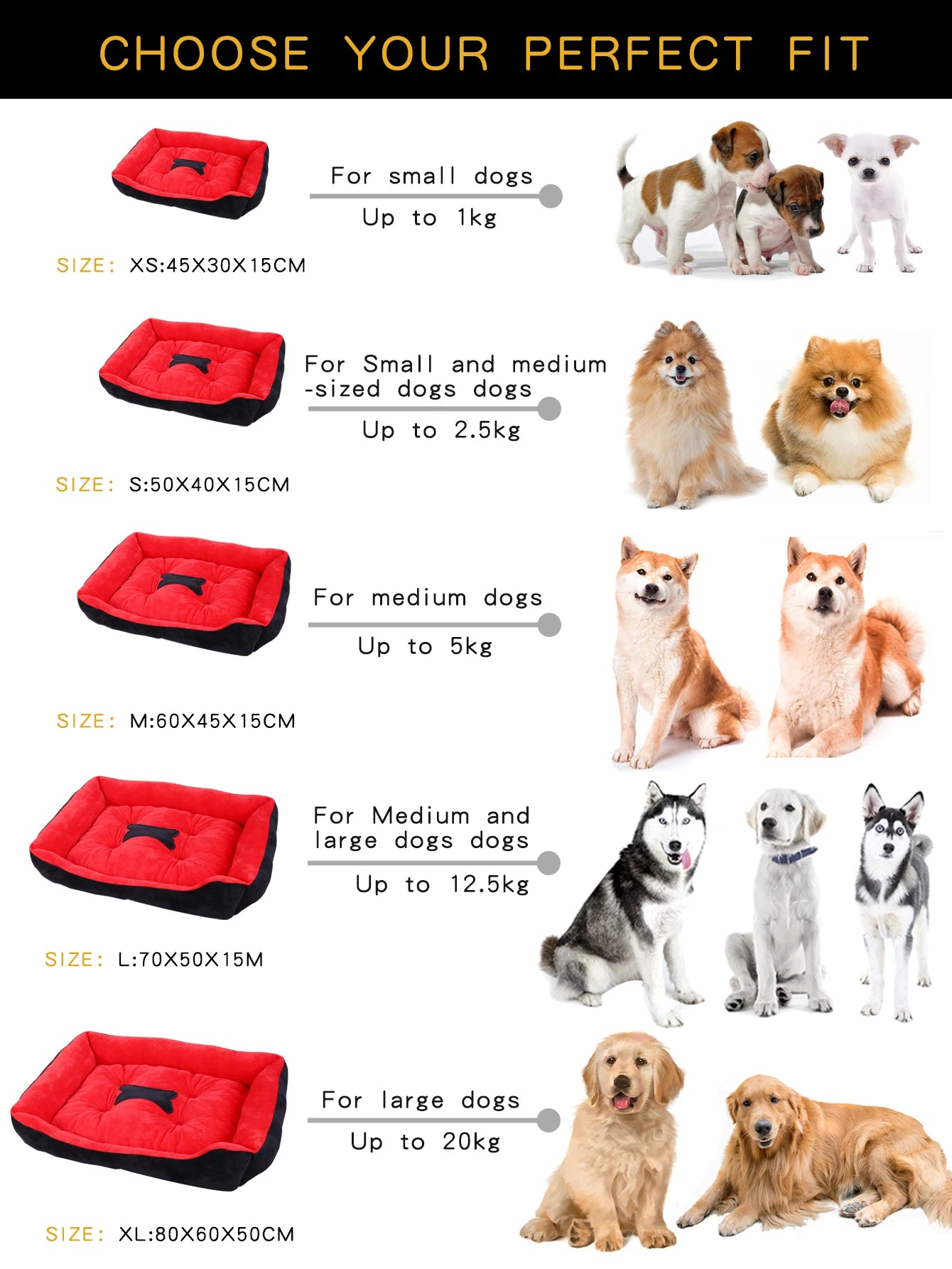 Dog Pet Bed Medium Beds for Dogs Accessory Warm Accessories Pets Large Puppy Washable Mat Plush Big Small Basket Supplies Kennel - Dogy