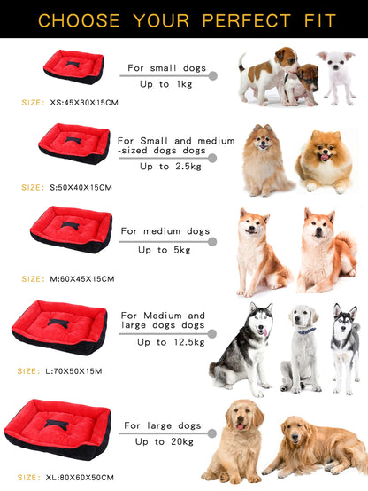 Dog Pet Bed Medium Beds for Dogs Accessory Warm Accessories Pets Large Puppy Washable Mat Plush Big Small Basket Supplies Kennel - Dogy