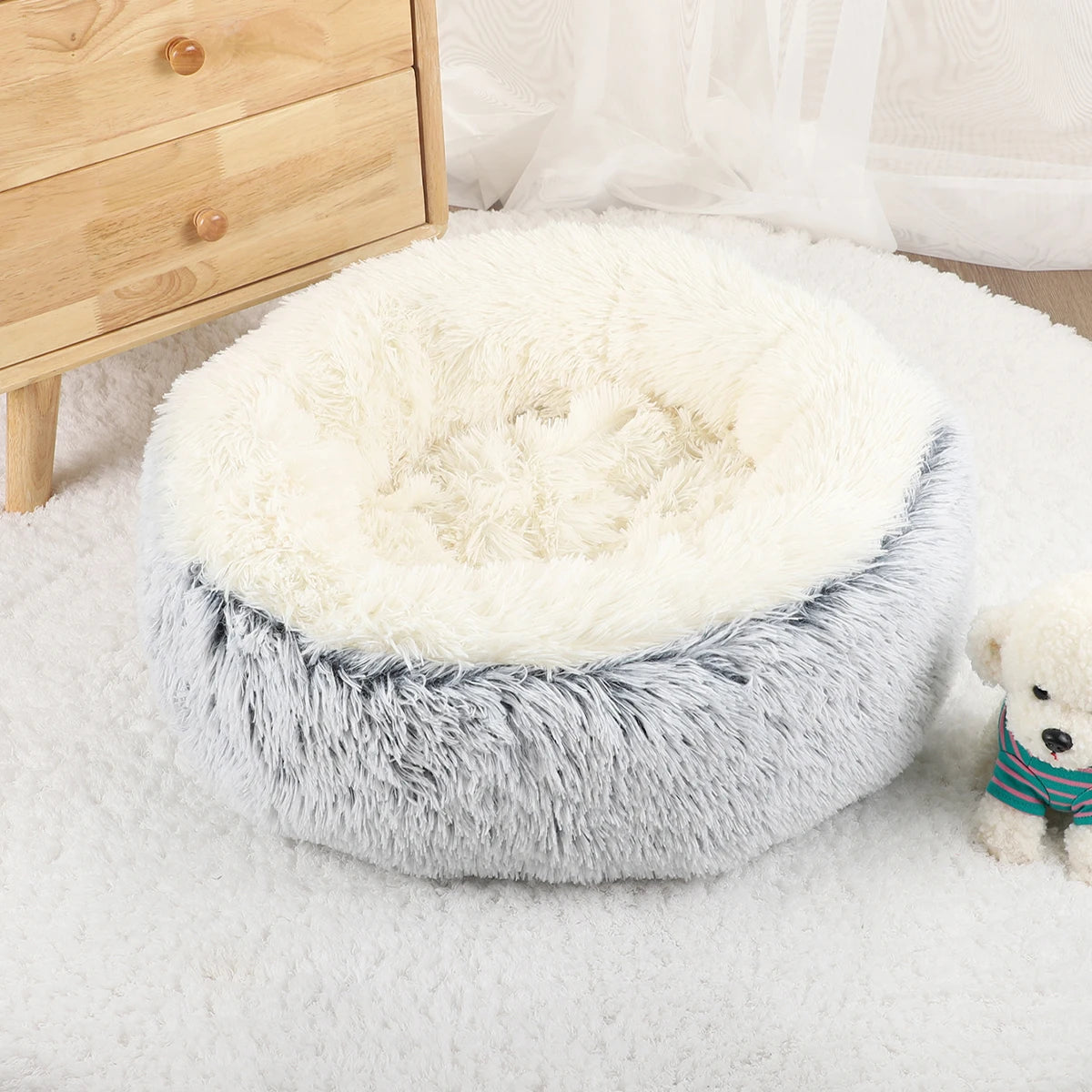 Pet Bed Fluffy Dog Plush Beds for Dogs Medium Warm Accessories Large Accessory & Furniture Puppy Small Sofa Kennel Washable Cats - Dogy