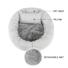 Pet Beds Small Dogs Puppy Bed Sofa Dog Accessorys Accessories Plush Medium Basket Warm Washable Fluffy Kennel Pets Products - Dogy