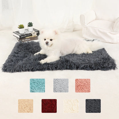 Dog Blanket Pet Bed Warm Beds for Dogs Medium Supplies Accessories Kennel Small Cats Large Basket Washable Puppy Plush Mat - Dogy