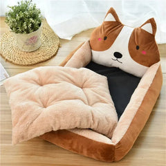 Dog Beds for Small Dogs Bed Large Pets Accessories Pet Products Cats Puppy Mat Medium Supplies Sofa Blanket Big Kennel Cushion - Dogy