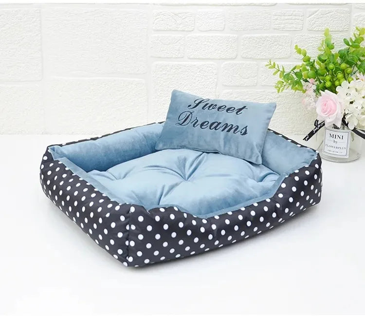 Dog Sofa Plush Bed for Winter Pet Fluffy Warm Puppy Accessories Mat Pets Dogs Beds Small Bedding Baskets Supplies Cushion - Dogy