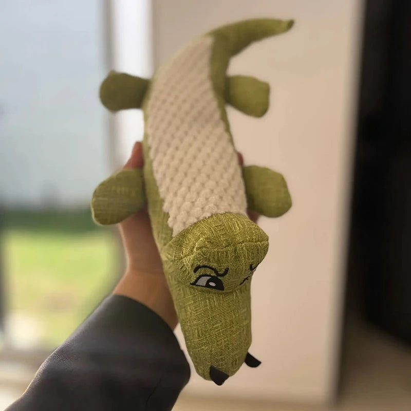 Squeaky Crocodile Puppy Dog Toy for Small Dogs Plush Pet Chew Toys Pomeranian Yorkshire Pug Cleaning Teeth mascotas Accessories - Dogy