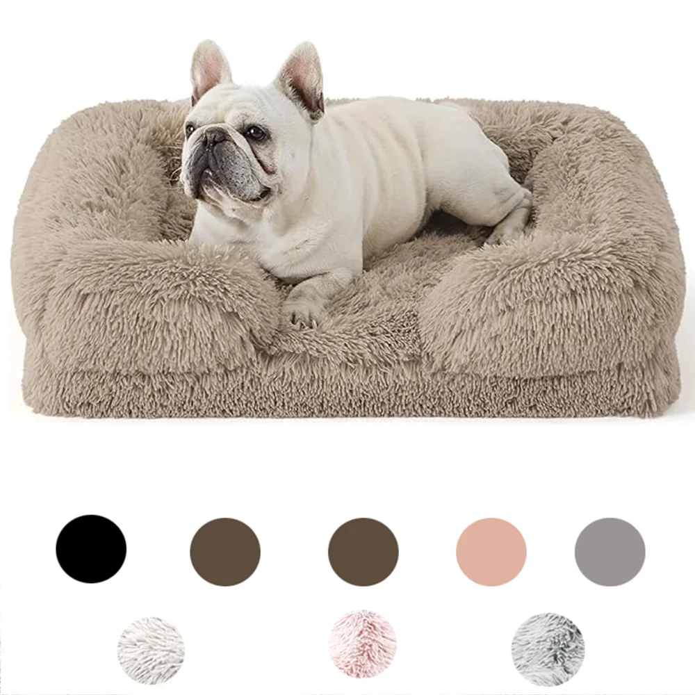 Dog Bed for Winter Puppy Bed Warm Sofa Pets Products Small Cats Mat Pet Supplies Large Baskets Beds Dogs Medium Kennel Big Home - Dogy