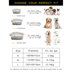 Dog Mat Pet Bed Plush Beds for Dogs Washable Fluffy Large Basket Medium & Furniture Kennel Accessory Cats Small Accessories Warm - Dogy