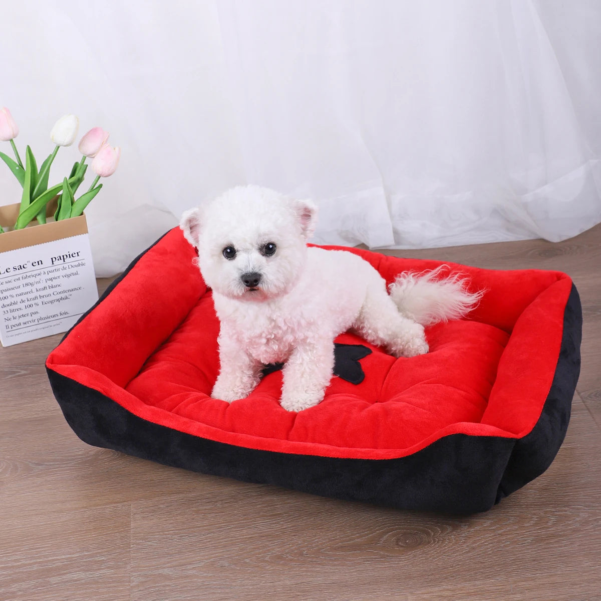 Dog Pet Bed Medium Beds for Dogs Accessory Warm Accessories Pets Large Puppy Washable Mat Plush Big Small Basket Supplies Kennel - Dogy