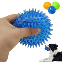 Bite Resistant Pet Chew Ball Toys for Small Large Dogs Elastic Buoyant Squeaky Puppy Big Dog Toy Border Shepherd Collie Supplies Dogy