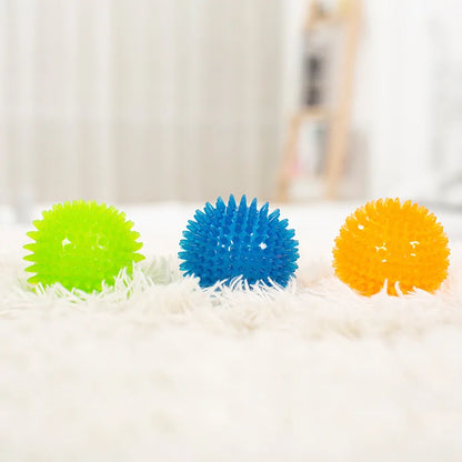 Bite Resistant Pet Chew Ball Toys for Small Large Dogs Elastic Buoyant Squeaky Puppy Big Dog Toy Border Shepherd Collie Supplies Dogy