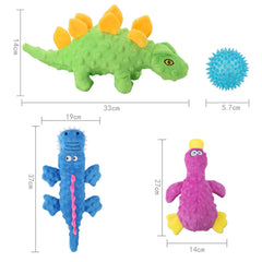 Plush Crocodile Puppy Dog Squeaky Toy for Small Medium Dogs Clean Teeth Pet Chew Toys Maltese Pomeranian mascotas Play Products Dogy