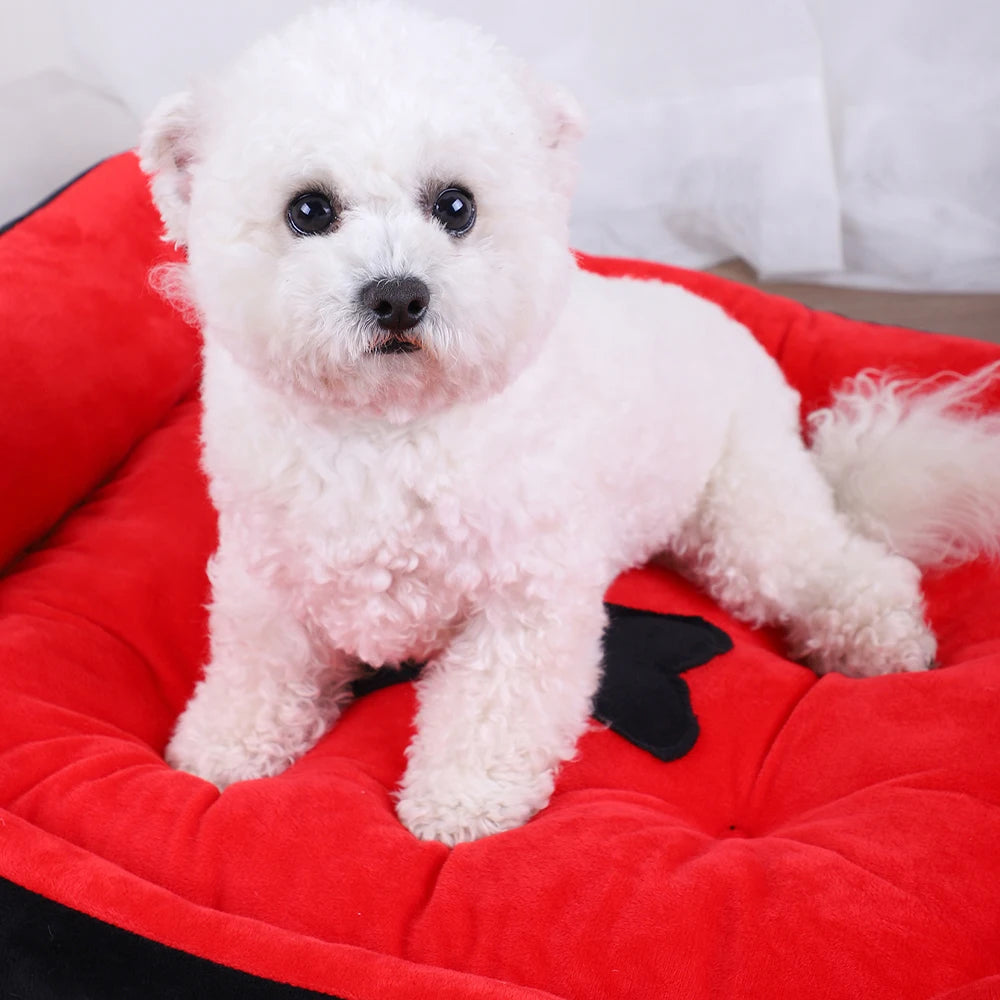 Dog Pet Bed Medium Beds for Dogs Accessory Warm Accessories Pets Large Puppy Washable Mat Plush Big Small Basket Supplies Kennel - Dogy